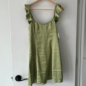 JORDANA MINI DRESS GREEN